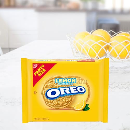 Image of OREO Lemon Creme Sandwich Cookies, Party Size, 26.7 oz