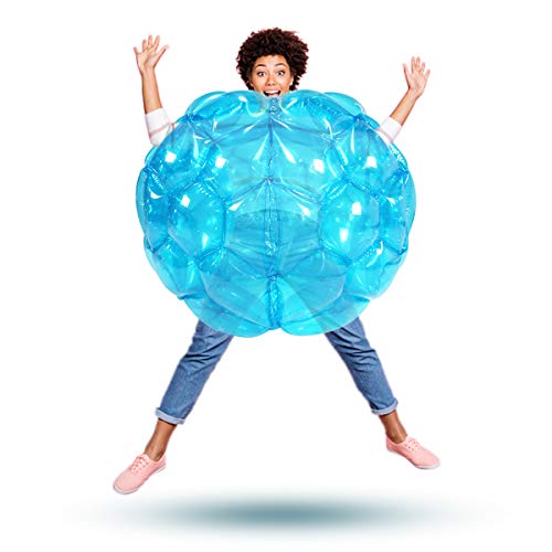 SUNSHINEMALL 2 Pack Inflatable Bumper Balls for Kids Giant Zorb Ball Sumo Balls Human Hamster Ball Bubble Balls for Adults Full Body Buddy Outdoor Toys for Kids(36\" Blue)