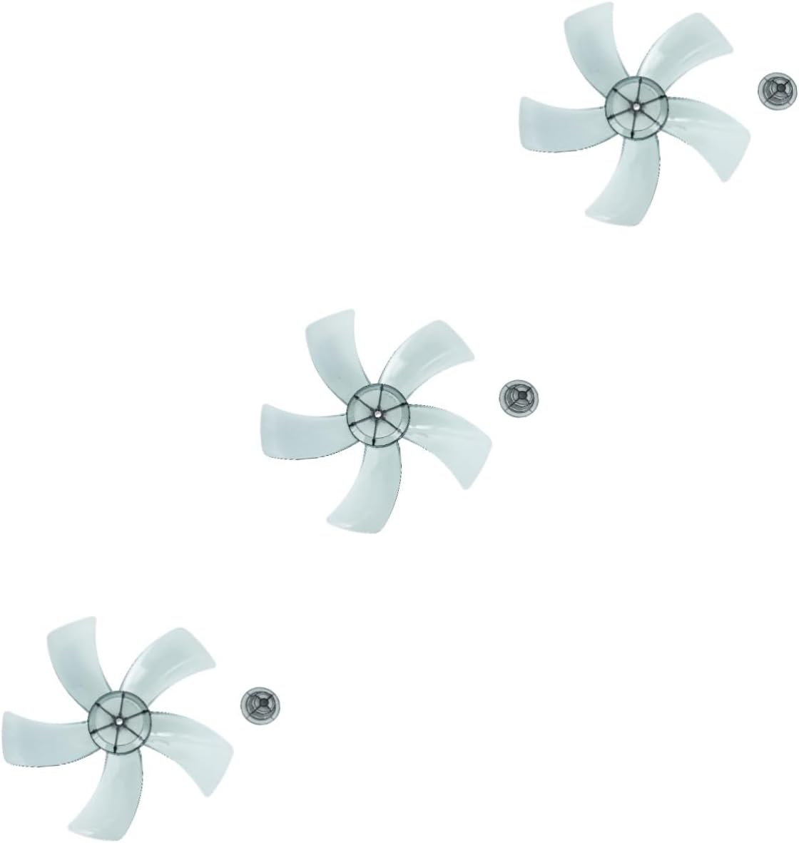 Alipis 3 Sets Plastic Fan Blades Replacement Set for 300mm Standing Fan Tool Installation Sturdy Design