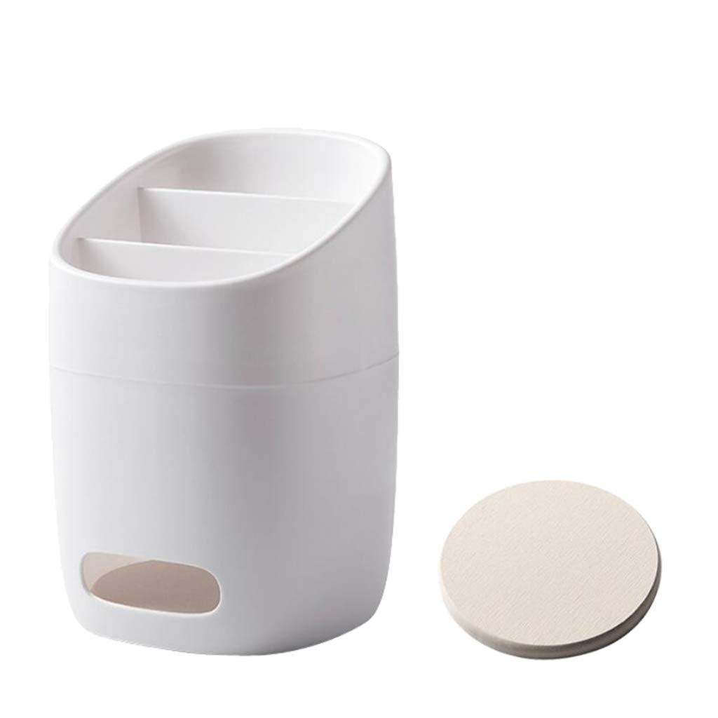 Merishopp Utensil Holder Utensil Organizer Utensils Sink Drain White with Diatom mud-image-10