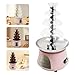 Chocolate Fountain Machine, 120V 180W 4 Tier Electric Chocolate Fondue Fountain Machine Stainless Steel Chocolate Melting Machine Cheese Fountain w/2.2Lbs Capacity for Wedding Birthday Anniversaries