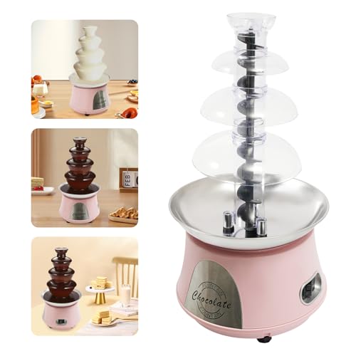 Fuente de Chocolate Eléctrica 4 Niveles 180W Rosa miniatura 4