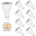 Edearkar 10W MR16 (GU10 base) LED Light Bulbs, Equivalent 100W, 1000 Lumens, 6000K Daylight White for Track Lights, Recessed Lights, AC100-265V, 38° Beam Angle, Non-Dimmable, GU10 Base, 8-Pack