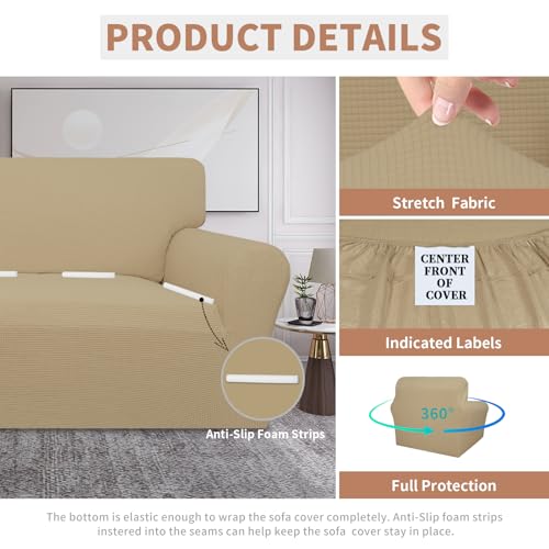 Image of Easy-Going 100% Waterproof Couch Cover, 3 Cushion Oversized Sofa Cover