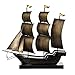 Vintiquewise Nautical Home Decor Metal Sailboat Centerpiece Ship Decor Desktop Decoration, Natural