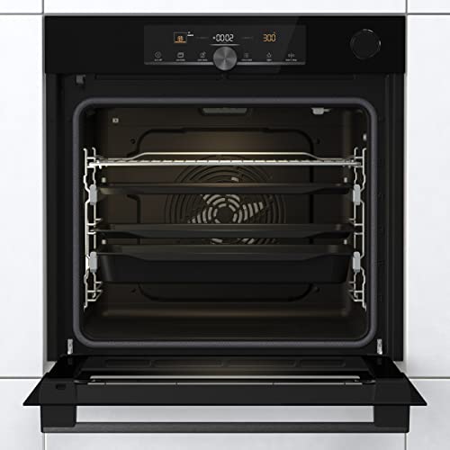 Gorenje OptiBake Advanced BPSA 6747 A08BGWI Einbau-Backofen/Wifi Connected / 77L / Heißluft/Pyrolyse/AutoBake/Touch Bedienung/Bratenthermometer/SteamAssist/PizzaMode 300°C/schwarz – Bild 3