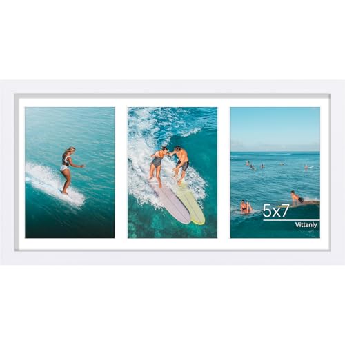 Vittanly 8x16 Collage Picture Frame for Wall Mounting, White