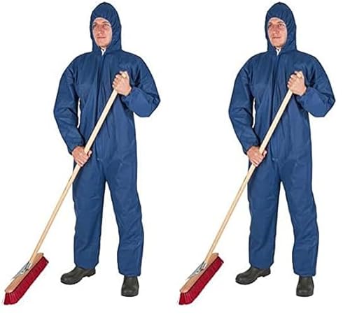 Kerbl 3408 Salopette jetable en polypropylène, Bleu, Größe XXL (Lot de 2)
