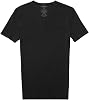 Tommy John Men's Supima Cool Cotton 2.0 High V Neck T-Shirt, Stay Tuck Design, Soft Stretch Fabric, Short Sleeve Comfort Fit