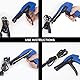 10Gtek Cable Tie Gun - Fastening and Cutting Tool with Handle Special for Nylon Cable Tie Fasten and Cut Cables in Blue