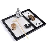 KIT ENTHÄLT: Holzsockel, weißer Sand, Steine, dekorativer 