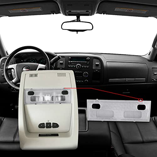 Cubierta de luz de cúpula de mapa interior transparente compatible con Yukon Escalade 2