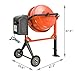 3/4HP Electric Concrete Cement Mixer 4.2 Cu Ft, 550W Mortar Mixing Stucco Seeds Portable Barrow Machine1