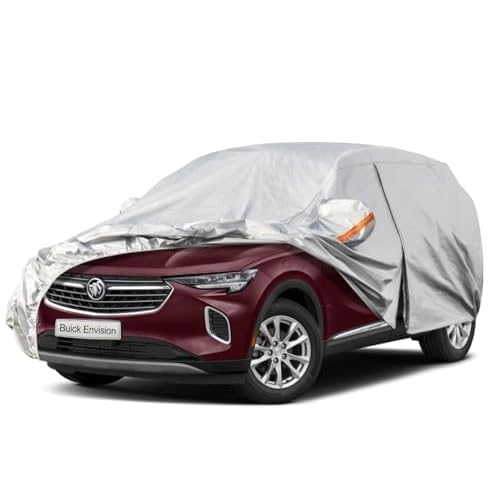 Kayme 6 Layers SUV Car Cover Custom Fit for Buick Envision (2015-2025) Waterproof All Weather for Automobiles, Outdoor Full Cover Rain Sun UV Protecti