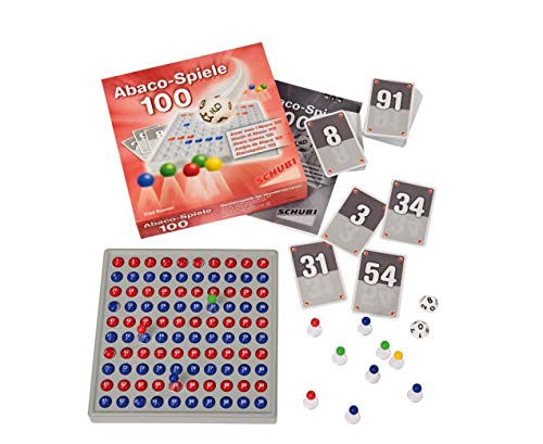 SCHUBI ABACO 100 Spiele: ohne Abaco (SCHUBI Abaco 100 mit Zahlen: Die selbstkontrollierende Hundertertafel mit dem genialen Dreh!)