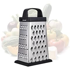 YC Kitchen Grattugia Formaggio, Grattuggia in Acciaio Inossidabile, Grattugia Verdure, Grattugia quadrata a 4 lati e Grattugia da Cucina, Pratici gadget per la cucina (piccola)