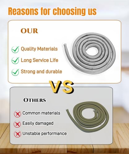 Image of DG63-00255B Range Oven Door Gasket Seal (86 inch Long,With 27 Mounting Clips) Fits For Samsung Ranges Or Ovens,Replaces DG63-00255A,3554990,AP5653446,PS5576952,EAP5576952