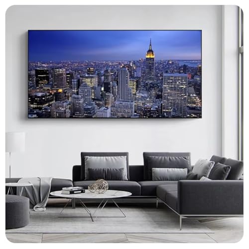 Images d'art mural New York de nuit pour une évasion quotidienne unique