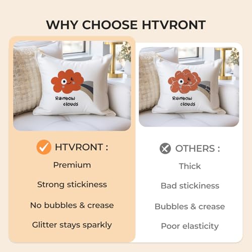 Image of HTVRONT Heat Transfer Vinyl-12 x 10FT Camel HTV Vinyl for T-Shirts, Iron on Vinyl Roll for All Cutting Machines - Easy to Cut & Weed Vinyl Heat Transfer (Camel)