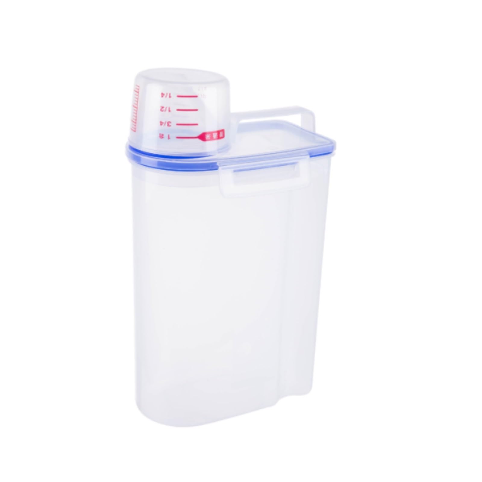 CVdrtyED Dry Food Cereal Dispenser Plastic Dry Food Rice Bucket Airtight Container Cereal Flour Bin Pet Dog Cat Dispensers Pantry Rice Container(Clear)