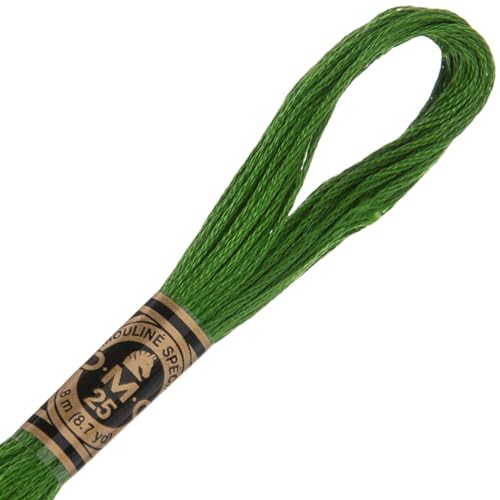 Image of Hobby Lobby DMC Cotton Embroidery Floss - 905 Dark Parrot Green, Set of 12