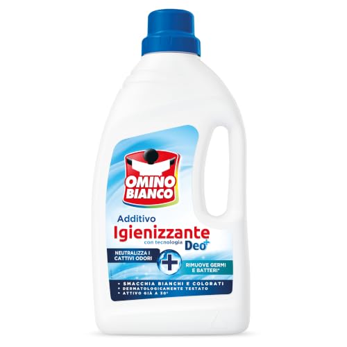 Omino Bianco Additivo Igienizzante Liquido per Bucato, 900 ml