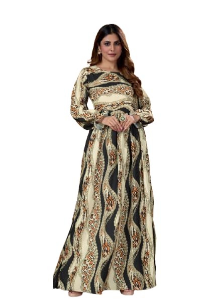 bhavyata Gown Nida Fabric Maxi Dress Full Stitched Ethnic Gown Long One Piece for Girls & Women-picture-32