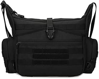 Tactical Messenger Bag Molle 15 inch Laptop Crossbody Bag Outdoors Fishing Camping Hiking Military Travel School Shoulder Bag for Men Women