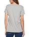 Meaneor Women's V-Neck Shirts Short Sleeve Loose Casual Tee T-Shirt (#3 Light Grey, XXX-Large)