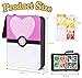 CTPOKO 4 Pocket Trading Card Binder for girls, Card Holder 4 Pocket 50 Removable Sleeves 400 Cards Zipper Binder, Portable Cards Binders Collector Album Book, Toys Gifts for Kids Boys Girls(Love)