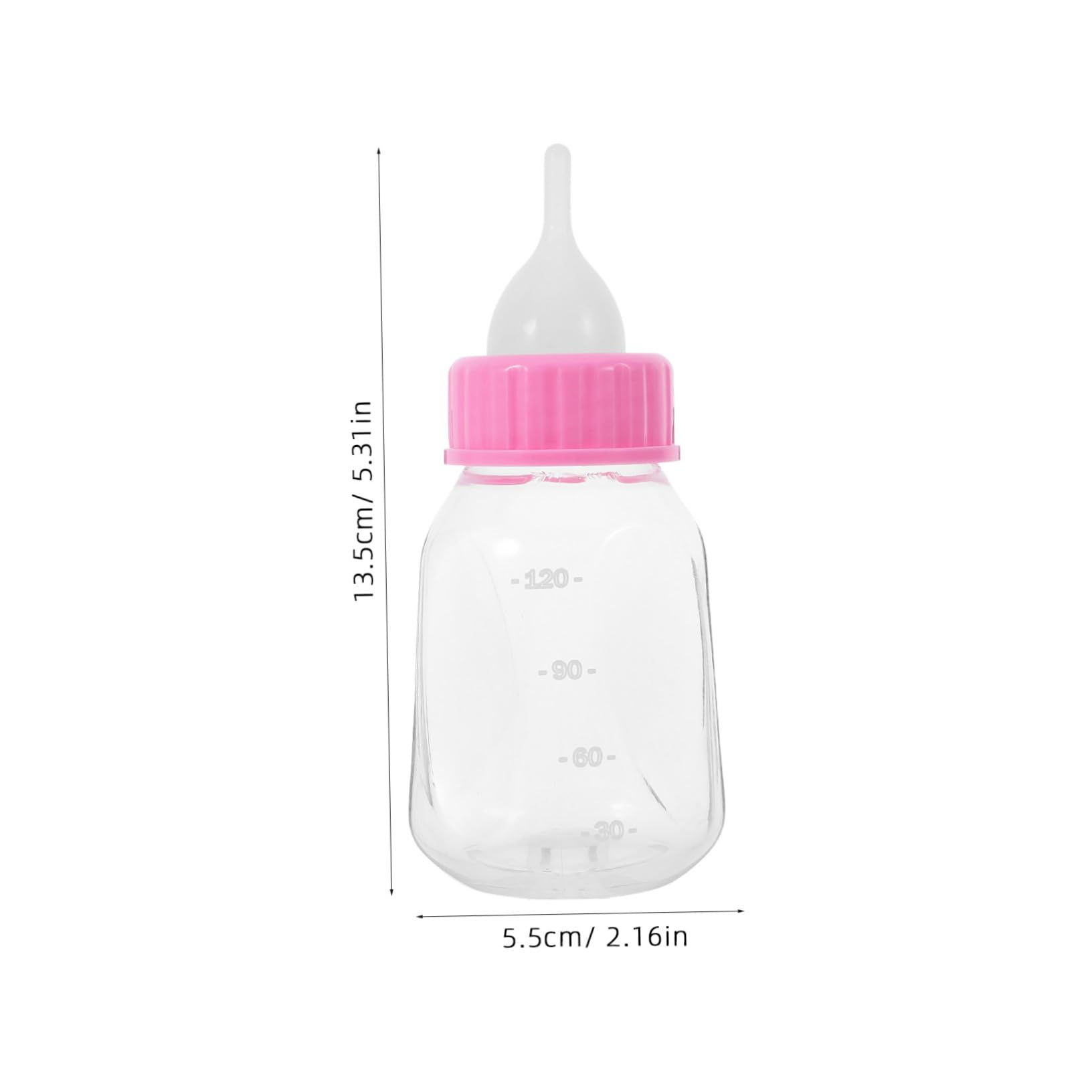 Abaodam Portable Pet Nursing Bottles 120ml Kitten Feeder Soft Nipple for Puppies Cats and Baby Animals
