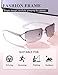kimorn Rectangle Sunglasses for Women Men Stylish Rimless Frameless Trendy Retro Sun Glasses 90’s Vintage Square Frame K1314 (Silver Frame Light mirror silver Lens)