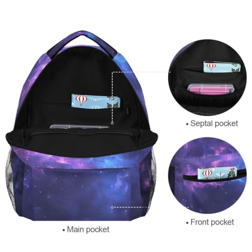 Sac à dos école étudiant cartable galactique ado pour ordinateur - 7