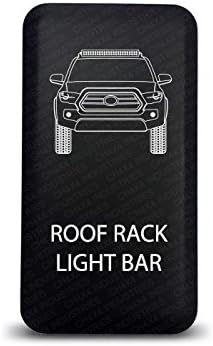 CH4X4 Push Switch for Toyota Tacoma 3rd Gen 12V 3Amp - Roof Rack Light Bar Symbol - Blue LED