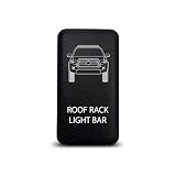 CH4X4 Push Switch for Toyota Tacoma 3rd Gen 12V 3Amp - Roof Rack Light Bar Symbol - Blue LED