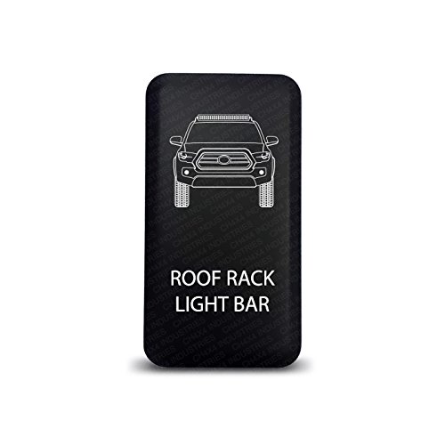 Ch4X4 Push Switch For Toyota Tacoma 3Rd Gen 12V 3Amp - Roof Rack Light Bar Symbol - Blue Led #TOP12