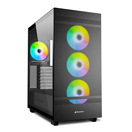 Sharkoon Rebel C50 RGB, ATX PC-Gehäuse, Schwarz