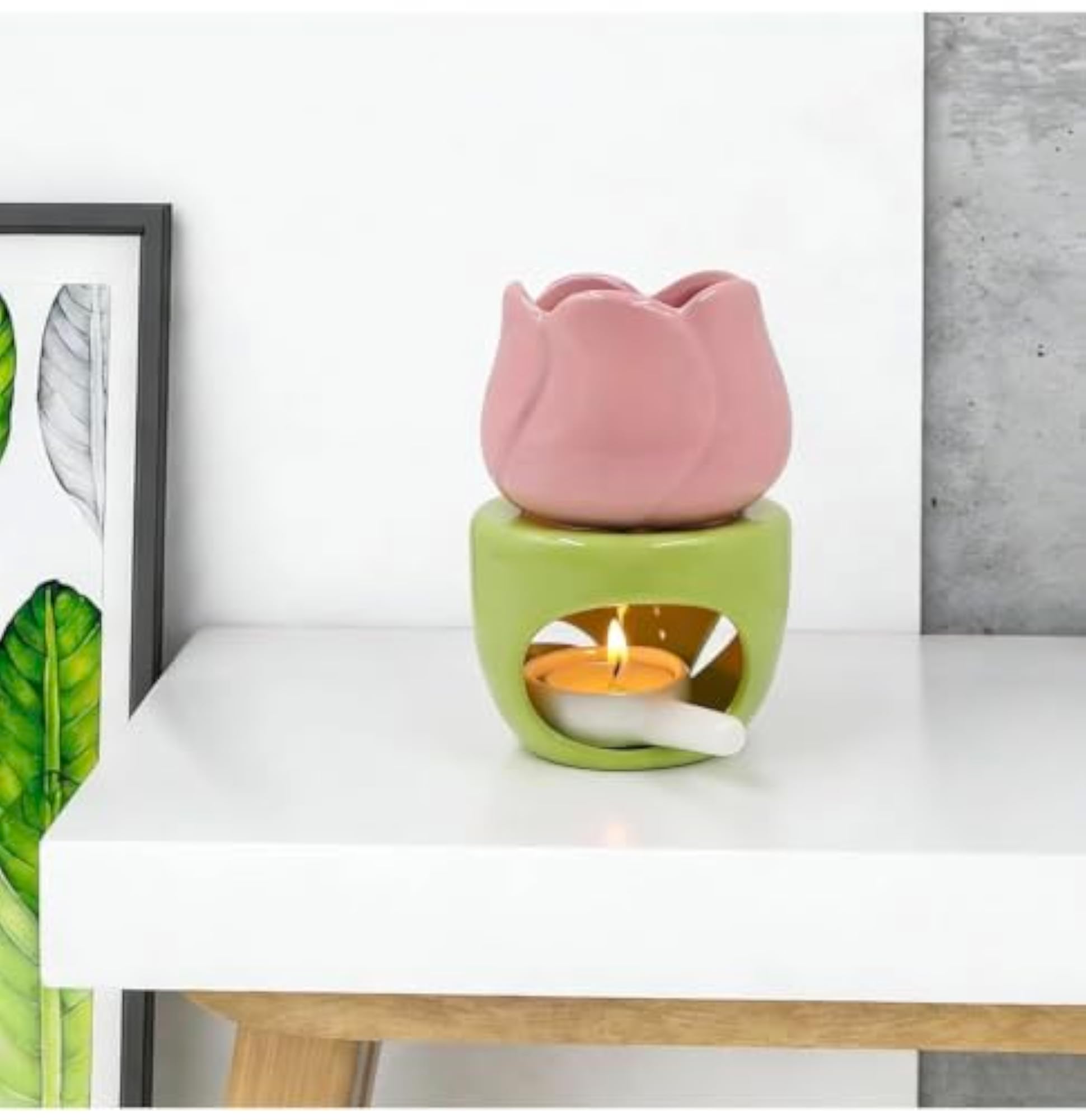 Large Ceramic Oil Burner, Aromatherapy Diffuser and Wax Warmer