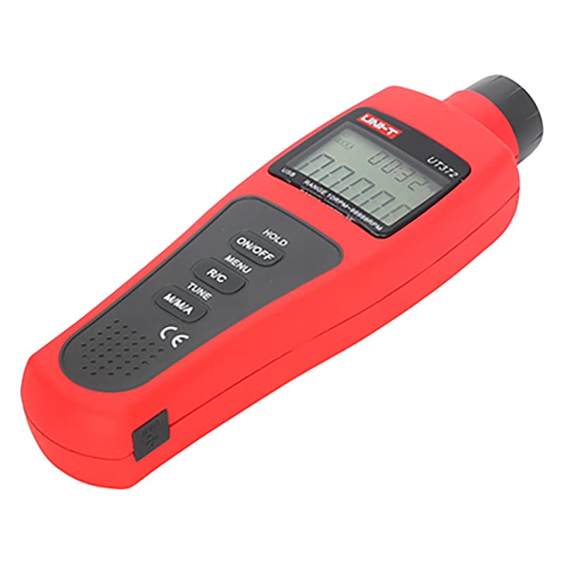 UNI-T Non-Contact Digital Laser Tachometer UT371 UT372 Data Hold Odometer/MAX/MIN/AVG Mode;RPM Range 10~99999RPM USB Interface(UT372)