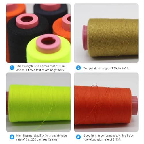 Hilo Serger Aramida 2000m Resistente al Fuego y Calor miniatura 4