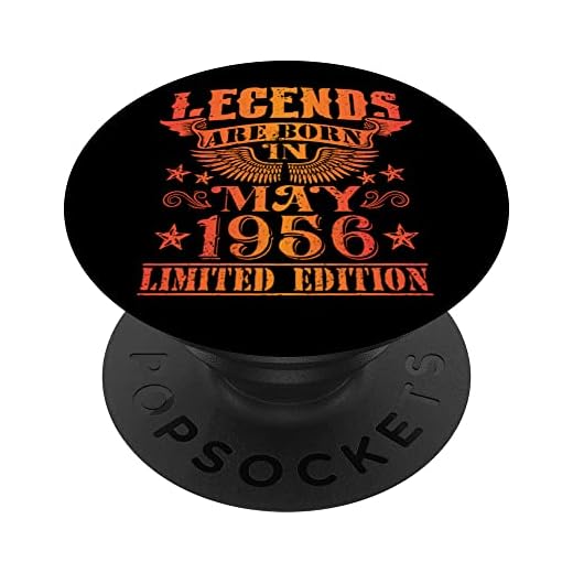 Cumpleaños Mayo 1956 Edición Limitada Regalo Legend May PopSockets PopGrip Intercambiable