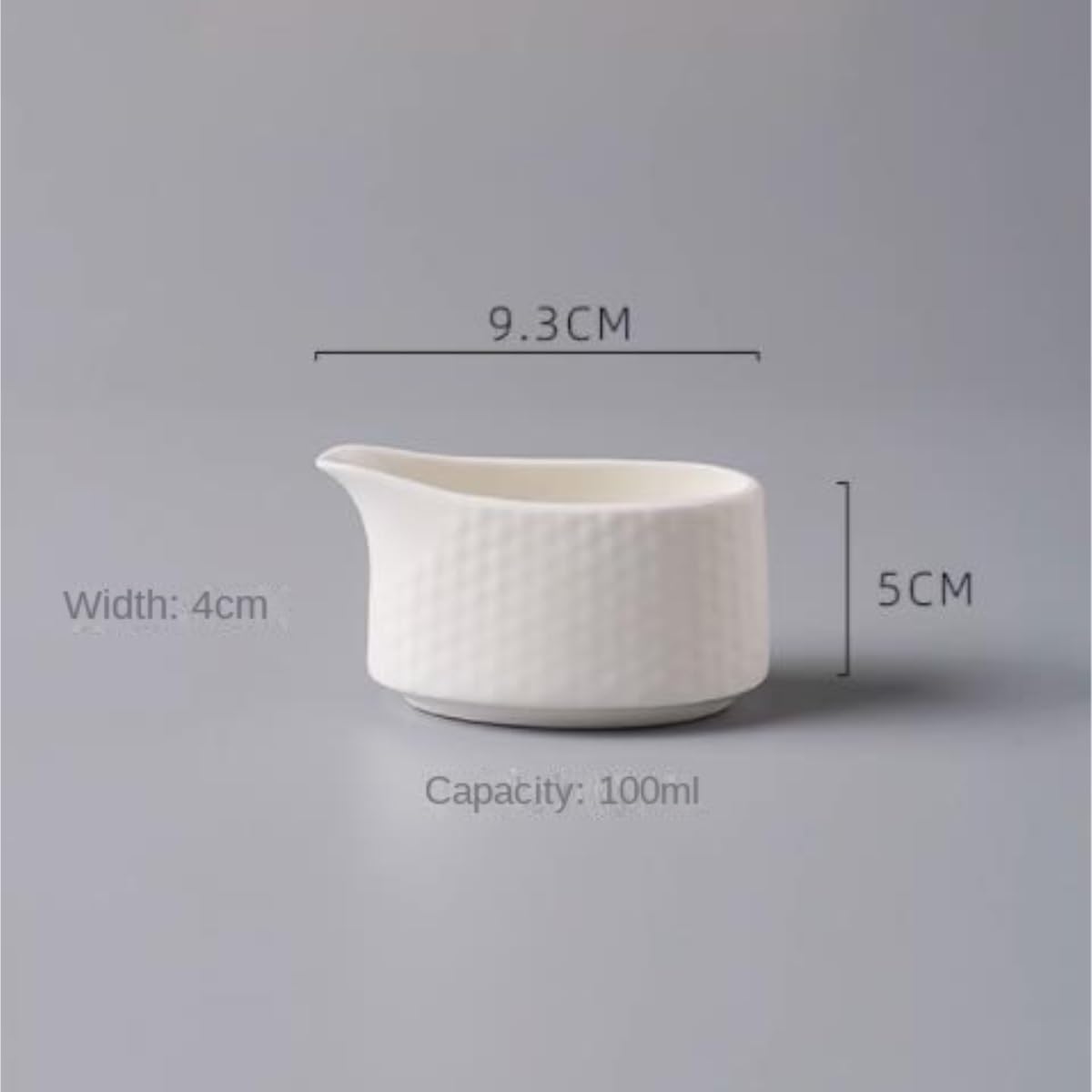 Salsiera per condimenti per insalata, in ceramica, per cibo occidentale, salsa, caffè e latte, salsa, per cucina e ristorante (9,3 x 5 cm)