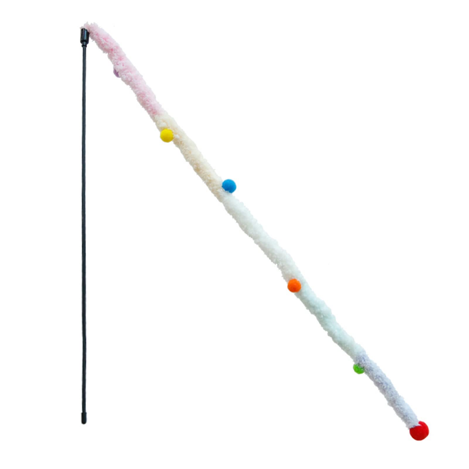 FunightCat Teaser Stick Cat Playing Teaser Wand Toy Bite-resistant Pet Accessories Multicolor
