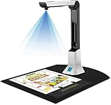 Elikliv Escáner de Documentos con Alta Definición, Portátil Cámara de Documentos A4 con 8...