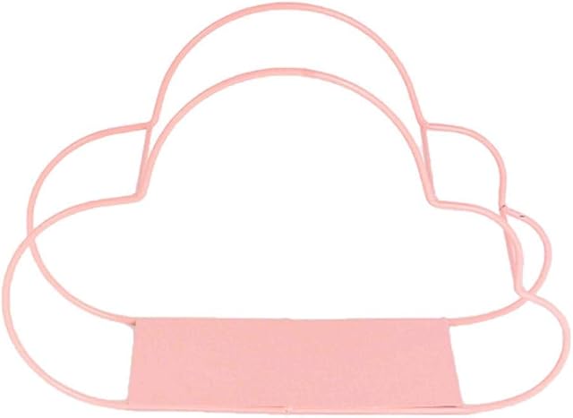 Tubayia Cloud Shape Metal Wall Shelf Floating Shelf Metal Shelf Wall Decoration for Living Room Children's Room (Pink)