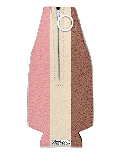 TooLoud Vertical Neapolitan Ice Cream Collapsible Neoprene Bottle Insulator All Over Print