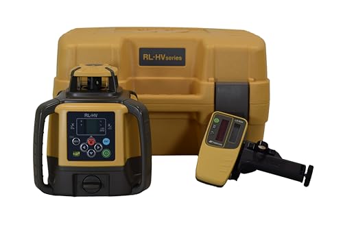 Topcon RL-HV2S Class 1 Multi-Purpose Self-Leveling Dual Grade Construction Rotary Line Laser Kit with LS-80X Laser Receiver & Tool Case (1051612-21)