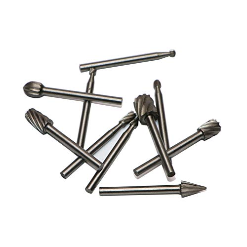 Set de fresas rotativas de carburo 10 piezas miniatura 5