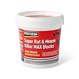 Pest-Stop Super Rat &amp; Mouse Killer MAX Wax Blocks | Effective Bait for Mice and Rats | Rodent Control for Home and Garden | Suitable for baiting stations (15 x 10g)
