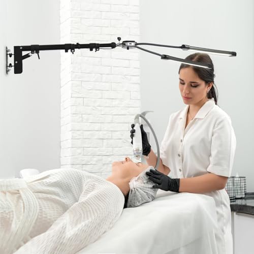 Lámpara de brazo doble LED regulable con brazo triangular de 105 cm de 50W 7